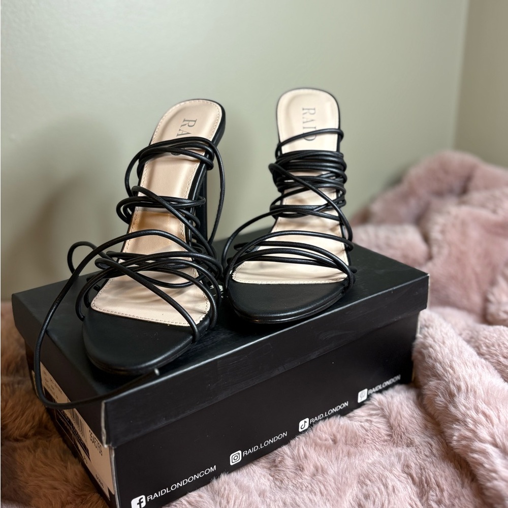Black Strappy Heels